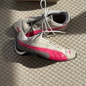 Vintage 90s Puma speedcats pink/gray sneakers